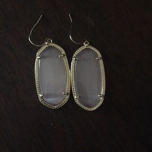 KS pink + gold earrings